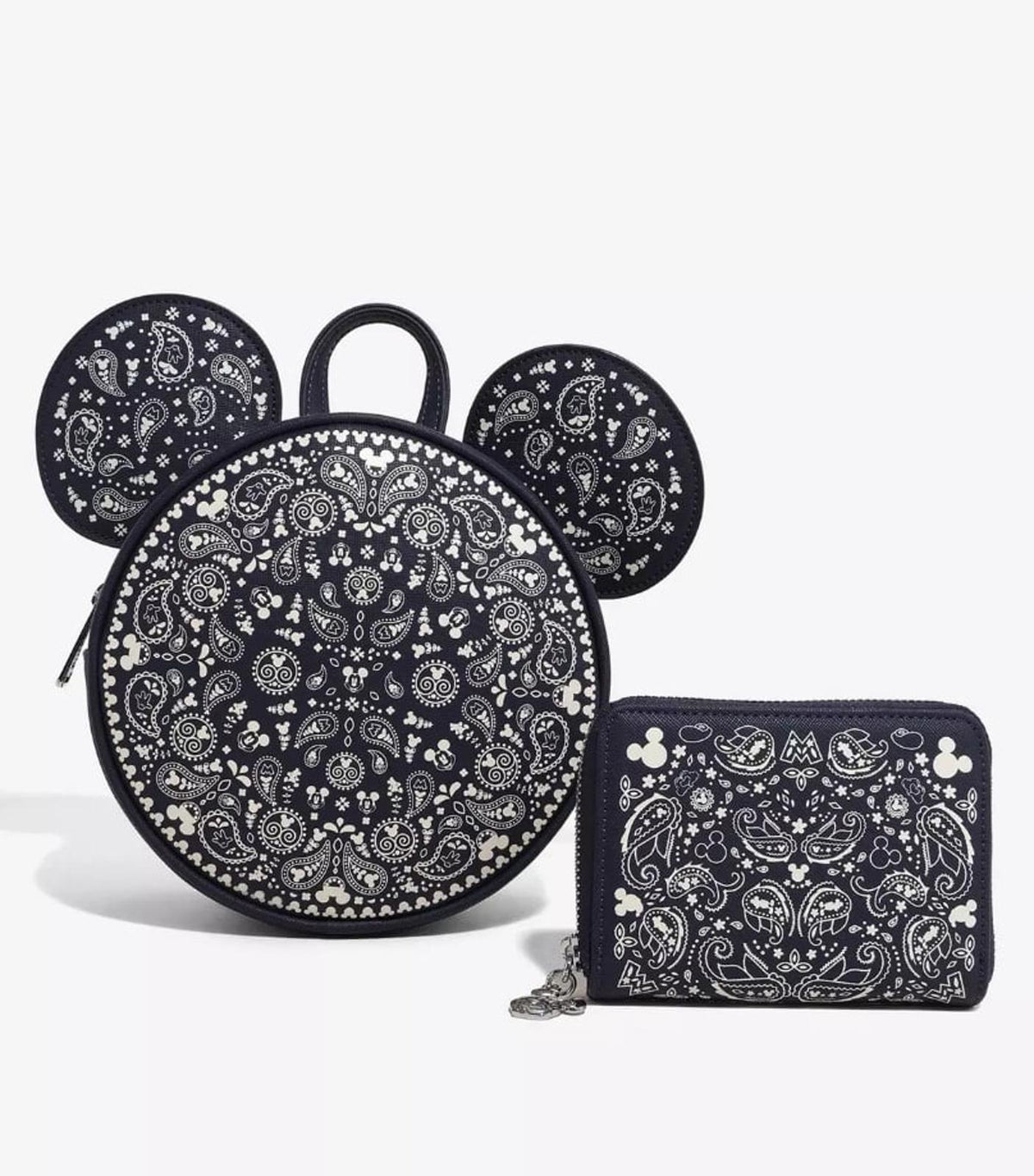 Loungefly Disney Mickey Mouse Patterned Zip Wallet