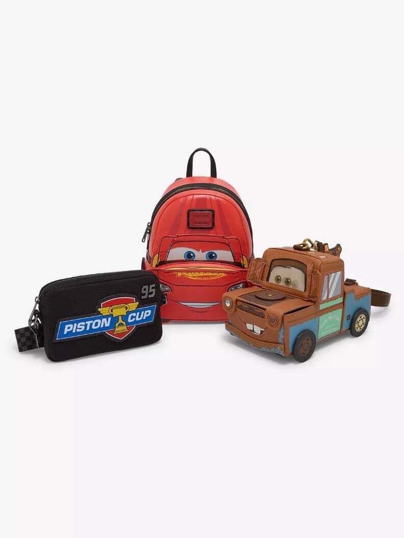 Loungefly Disney Pixar Cars Lightning McQueen Piston Cup Crossbody Bag