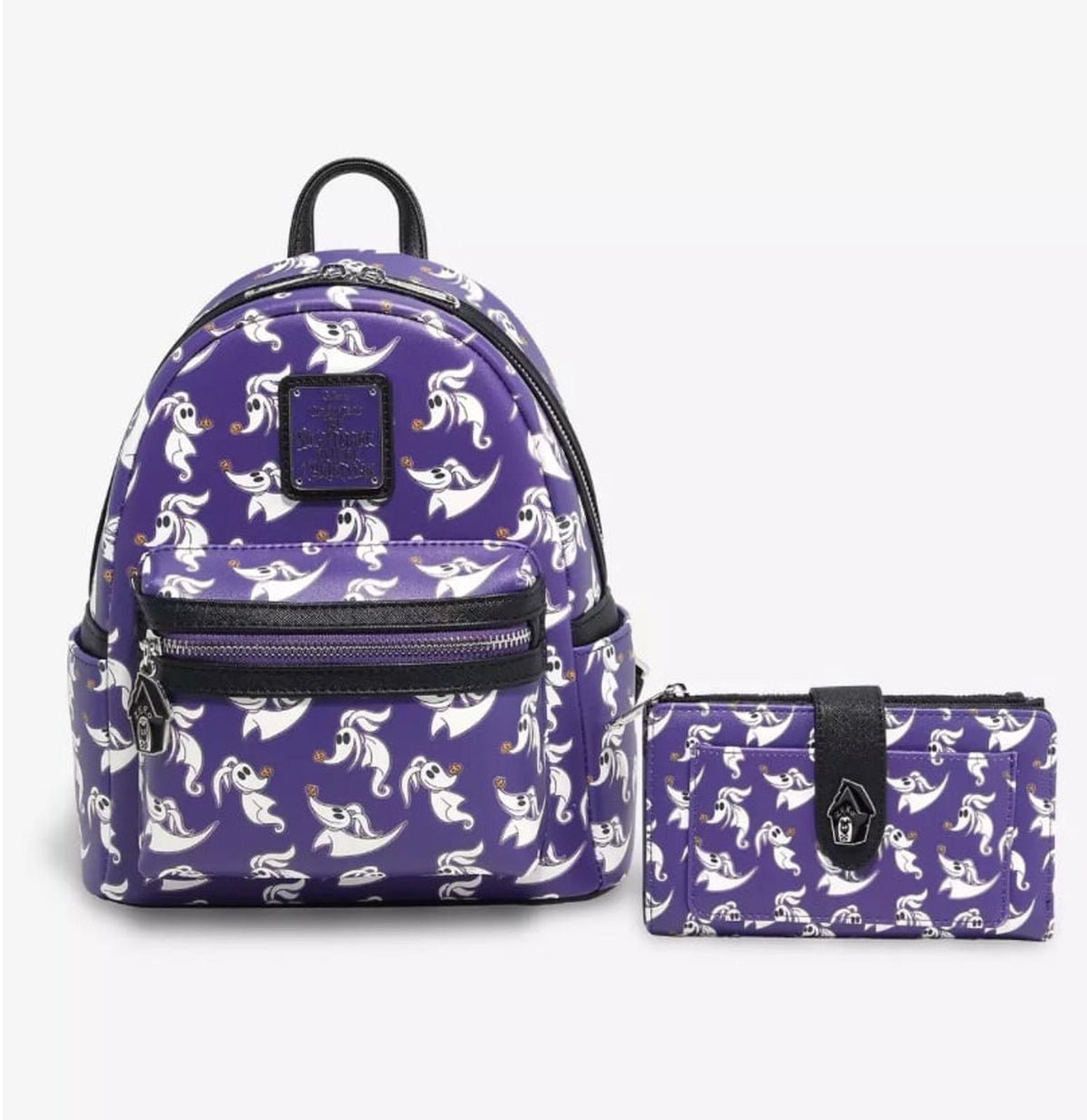 Loungefly Disney The NBC Zero Allover Print GlTD Mini Backpack