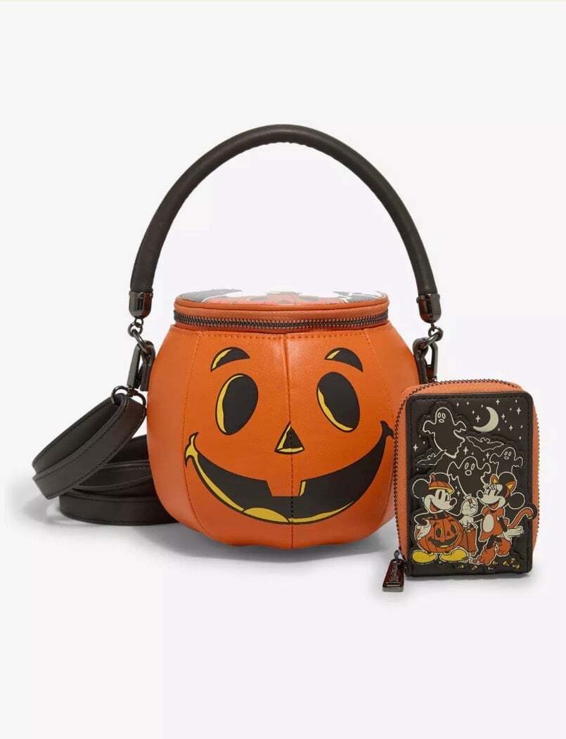 Loungefly Disney Mickey & Minnie Halloween Costumes GITD Accordion Wallet