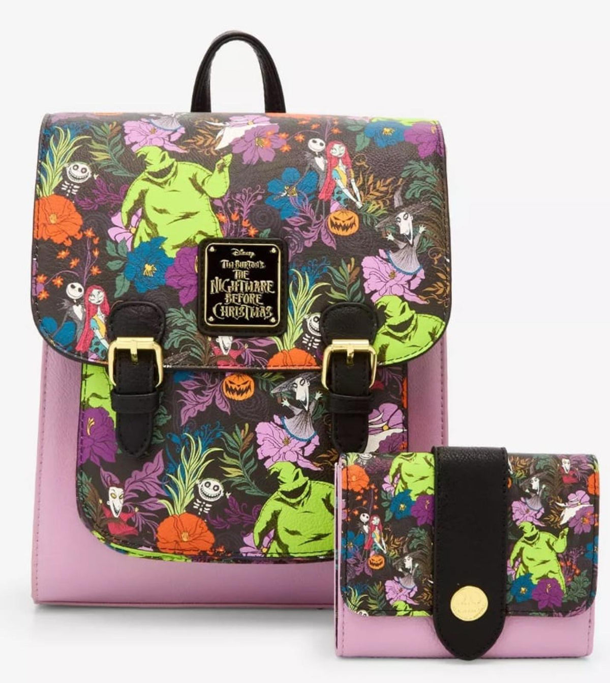 Loungefly Disney The Nightmare Before Christmas Allover Print Snap Wallet