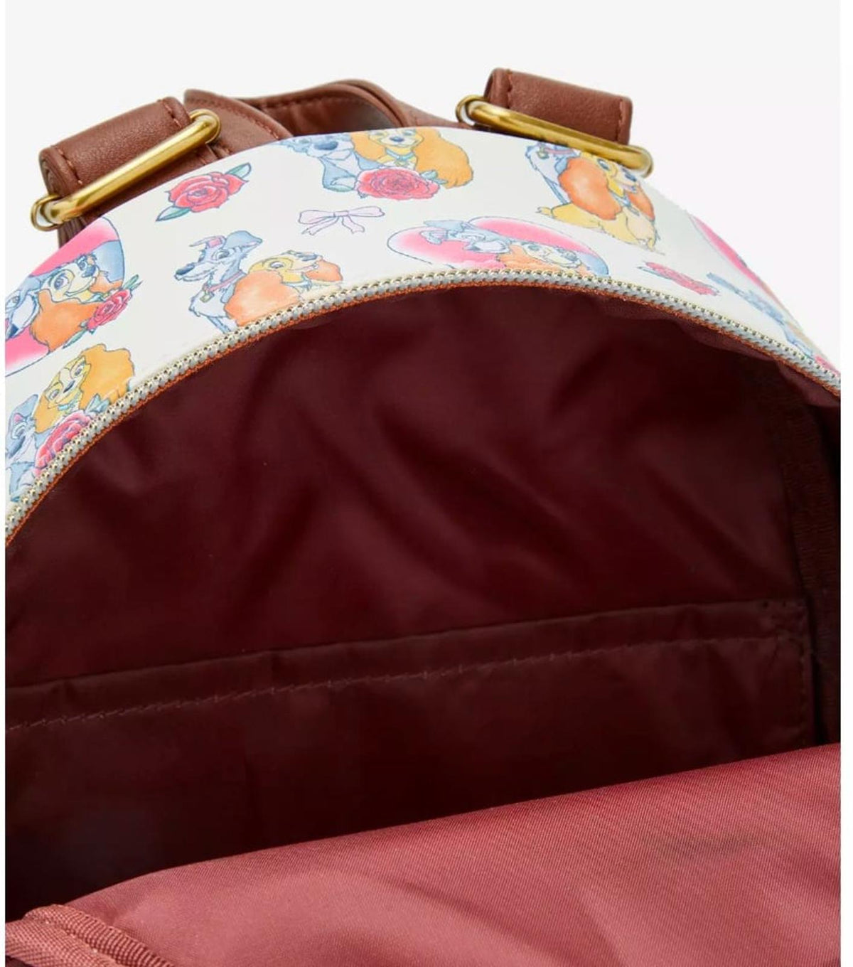 Loungefly Disney Lady And The Tramp Hearts & Roses Mini Backpack