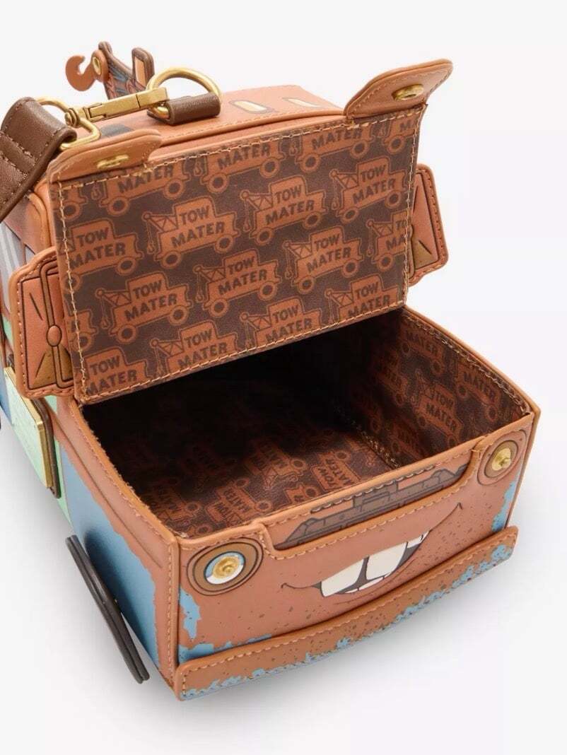 Loungefly Disney Pixar Cars Mater Figural Crossbody Bag