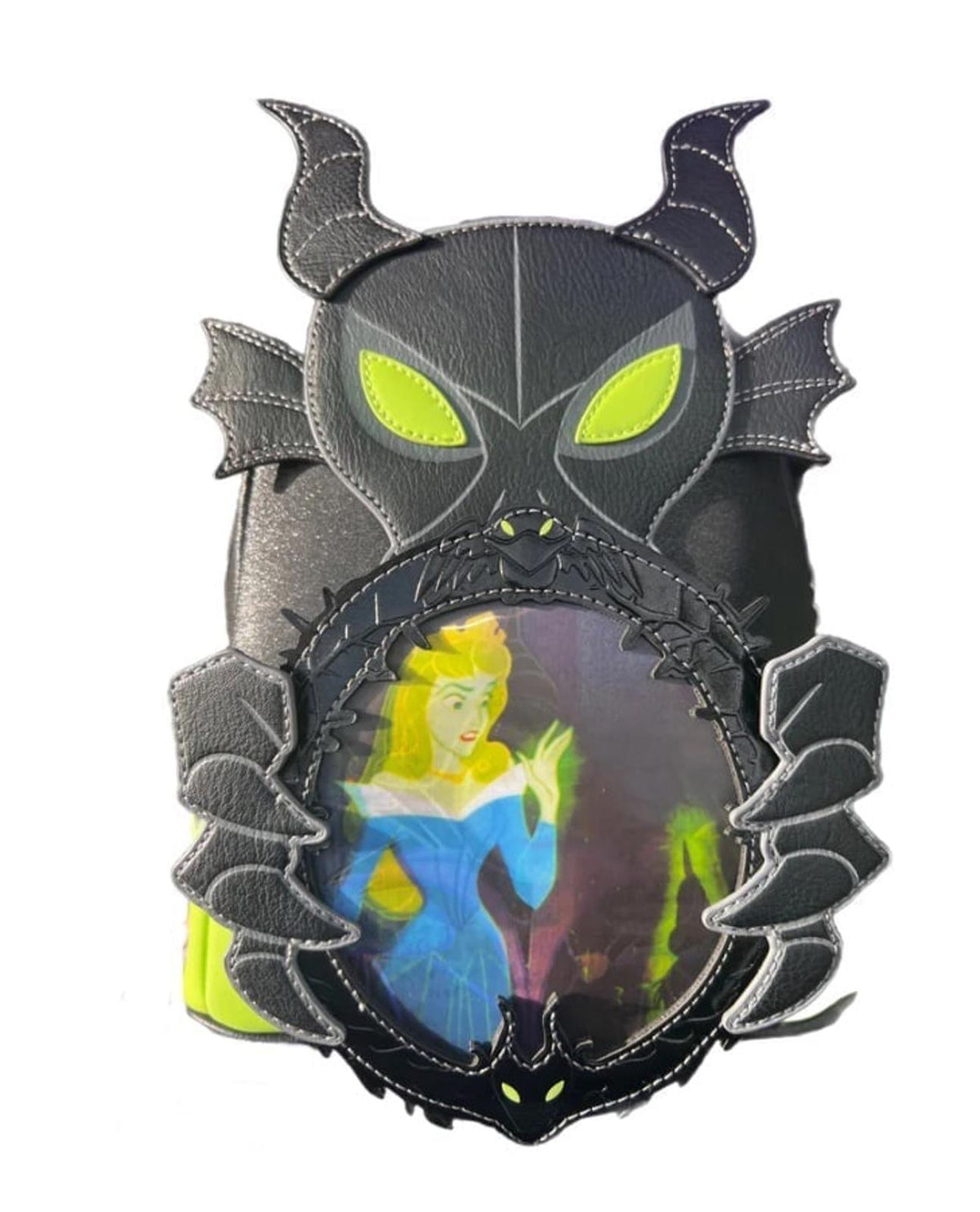 Loungefly Lenticular GITD Maleficent Dragon Mini Backpack