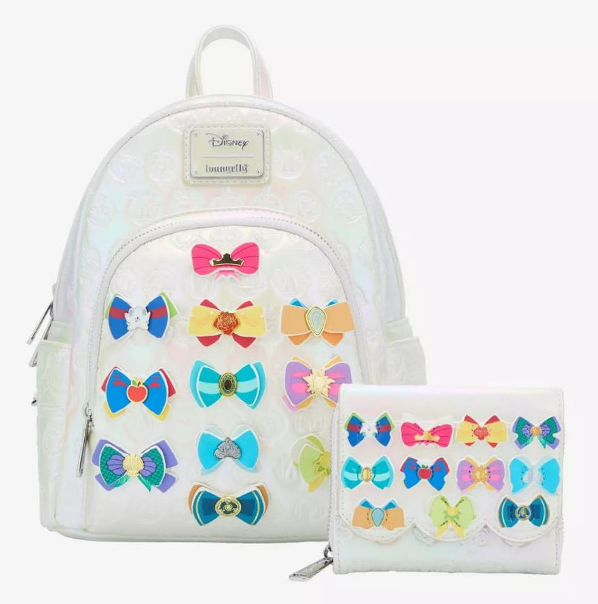 Loungefly Disney Princess Bows Iridescent Mini Backpack