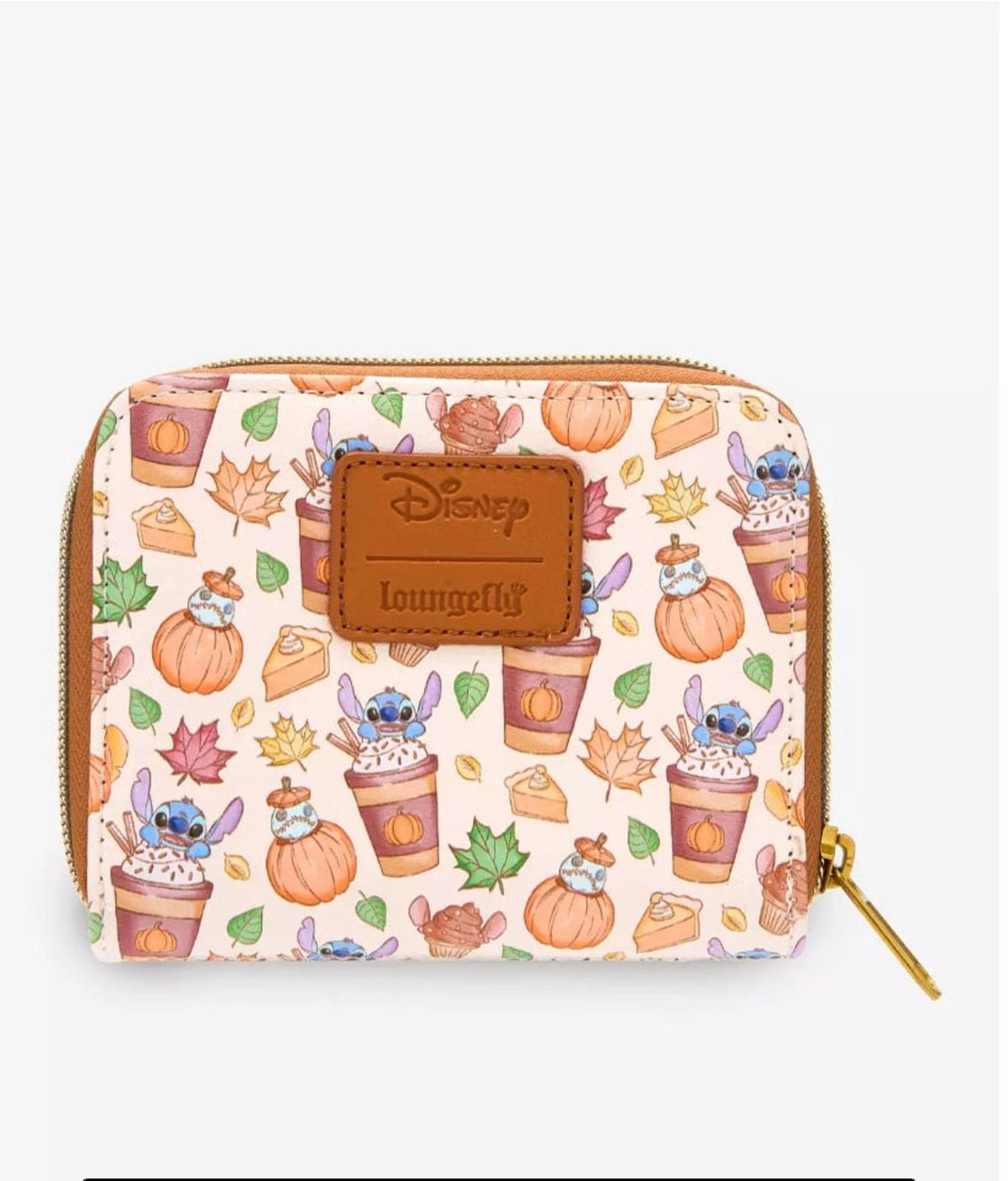 Loungefly Disney Stitch Pumpkin Spice Latte Mini Wallet
