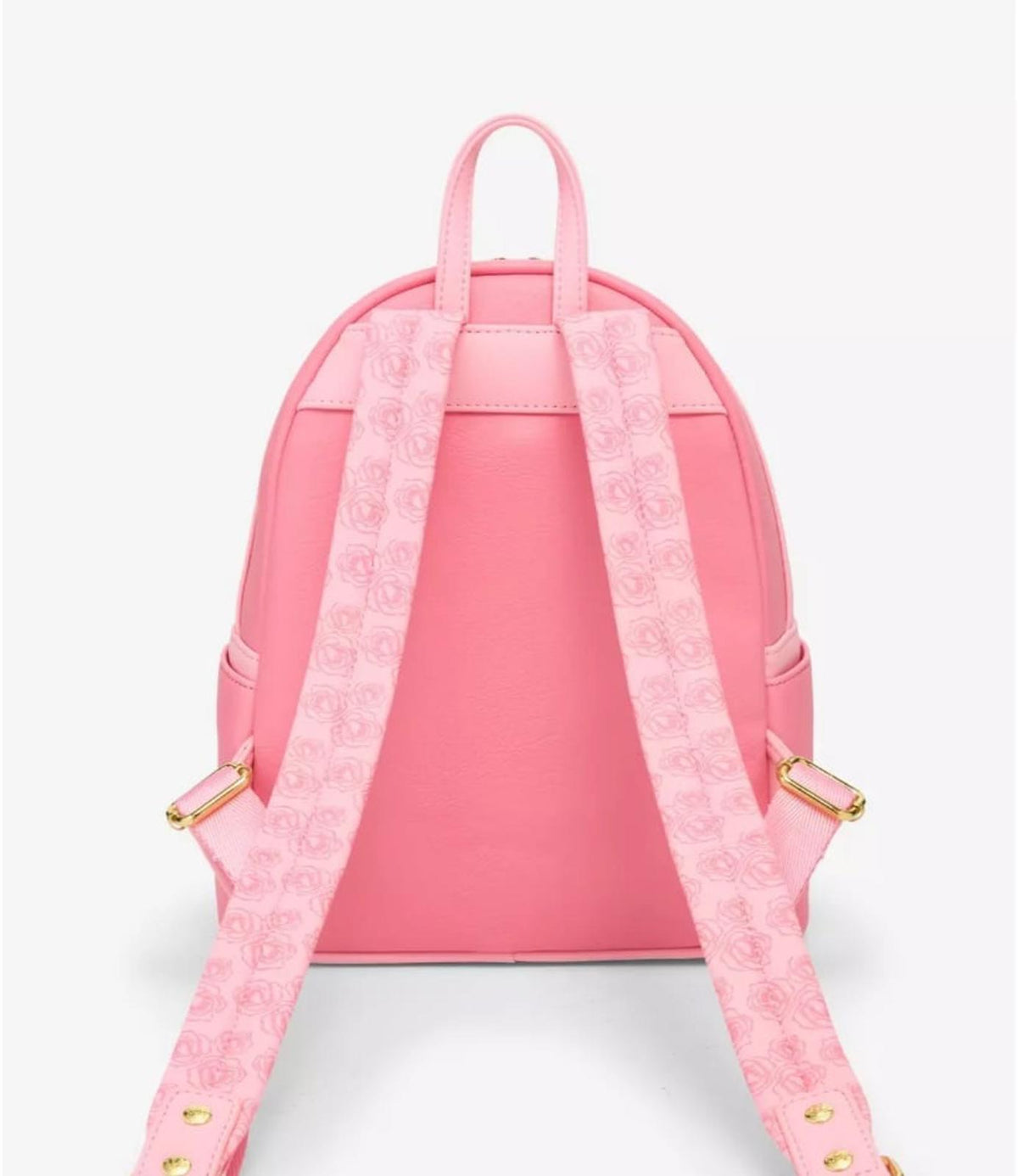 Loungefly Disney Beauty and the Beast Pink Roses Mini Backpack NWT