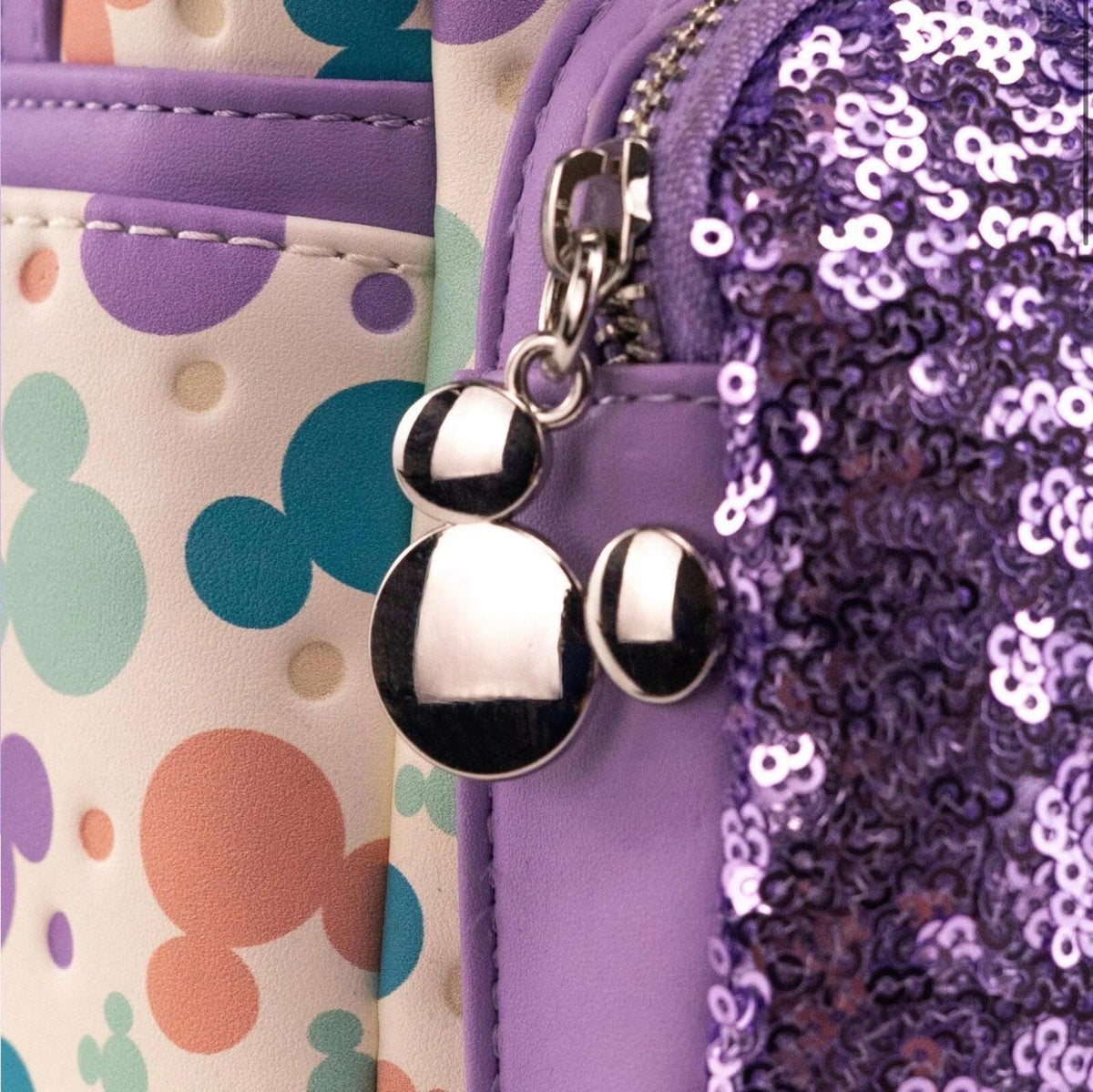 Loungefly Mickey Mouse “Sequin Funfetti” Mini Backpack