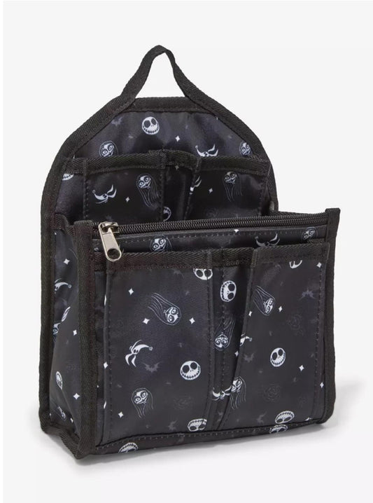 Disney The Nightmare Before Christmas Jack & Sally AOP Mini Backpack Organizer