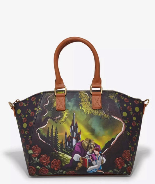 Loungefly Disney Beauty And The Beast Castle Satchel Bag