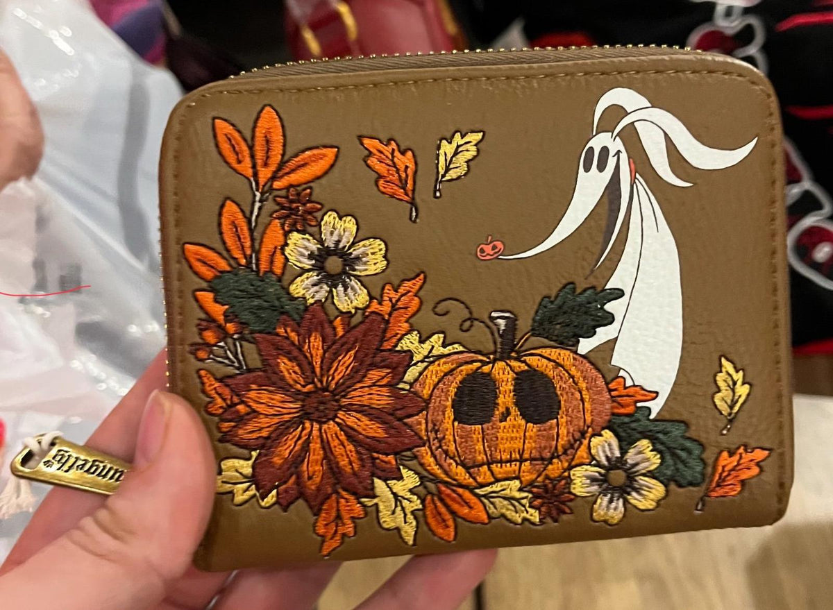 Loungefly NBC Zero Floral Brown/Orange Indexer Wallet NWT