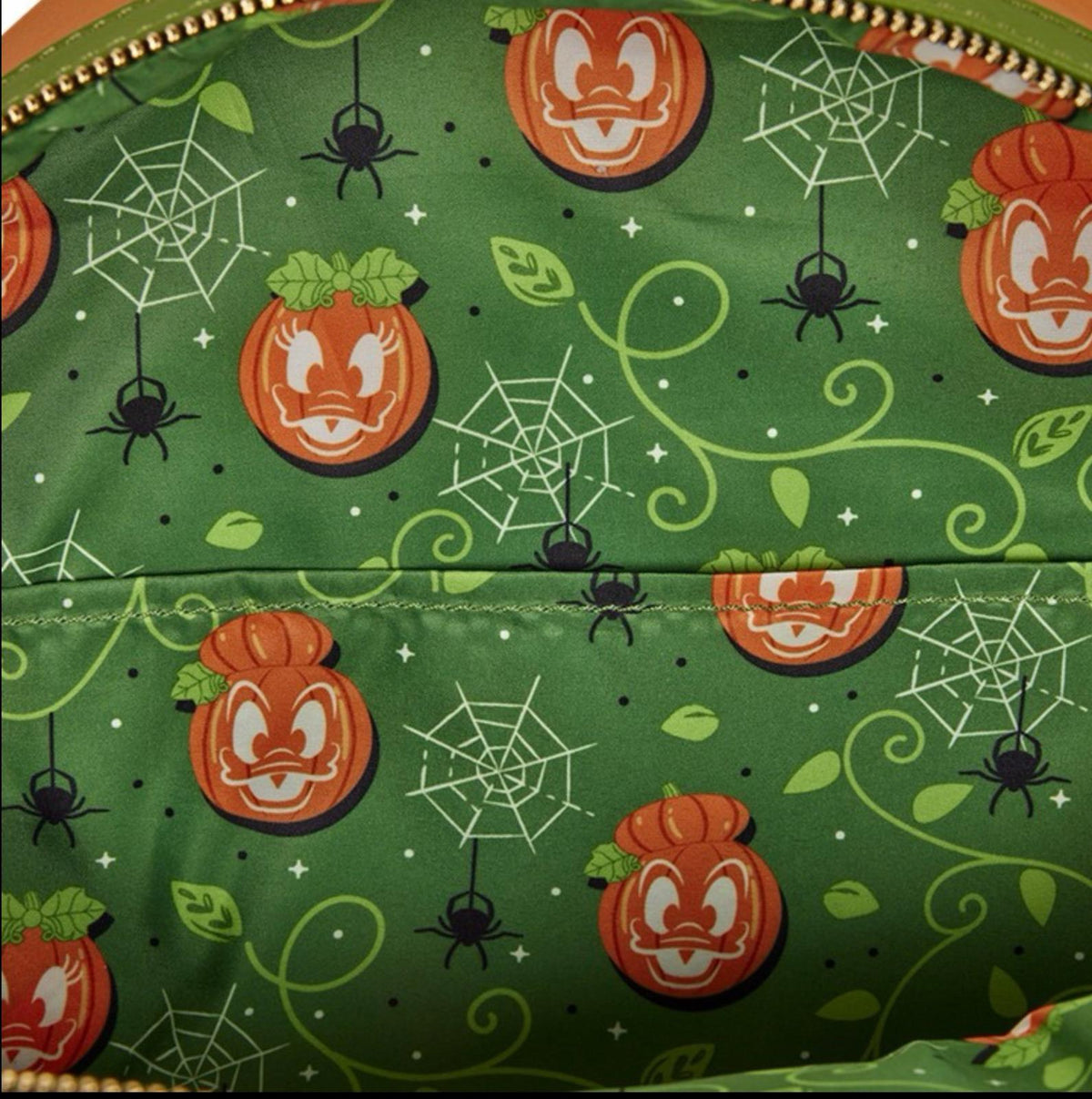 Loungefly Donald & Daisy Jack-o'-Lantern Glow Mini Backpack
