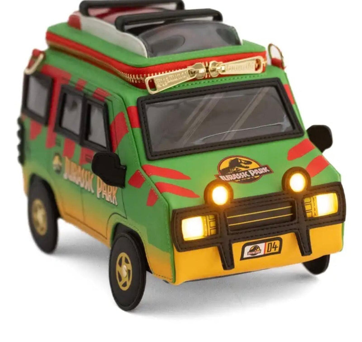 Loungefly Universal Jurassic Park Safari Tour Vehicle Light Up Figural Crossbody