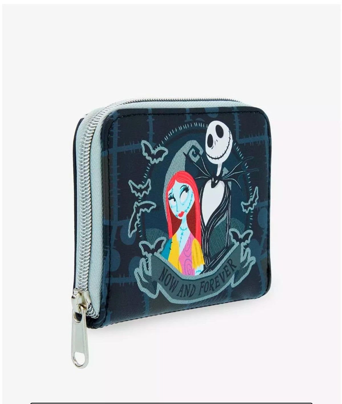 Loungefly The Nightmare Before Christmas Jack & Sally Split Mini Zipper Wallet