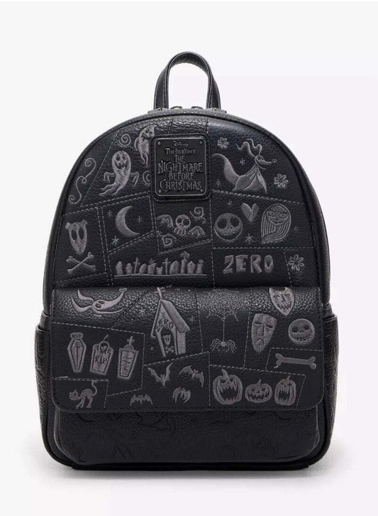 Disney The Nightmare Before Christmas Debossed Tonal Icons Mini Backpack