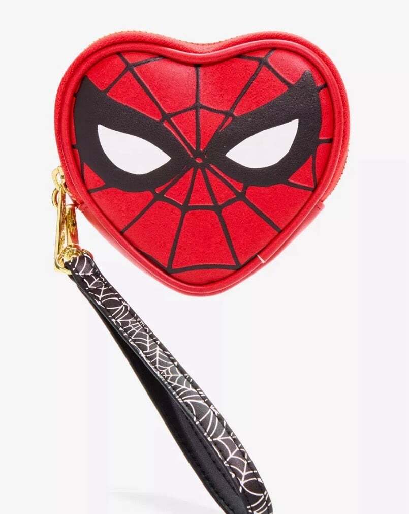Loungefly Marvel Spider-Man Heart Mask Coin Purse