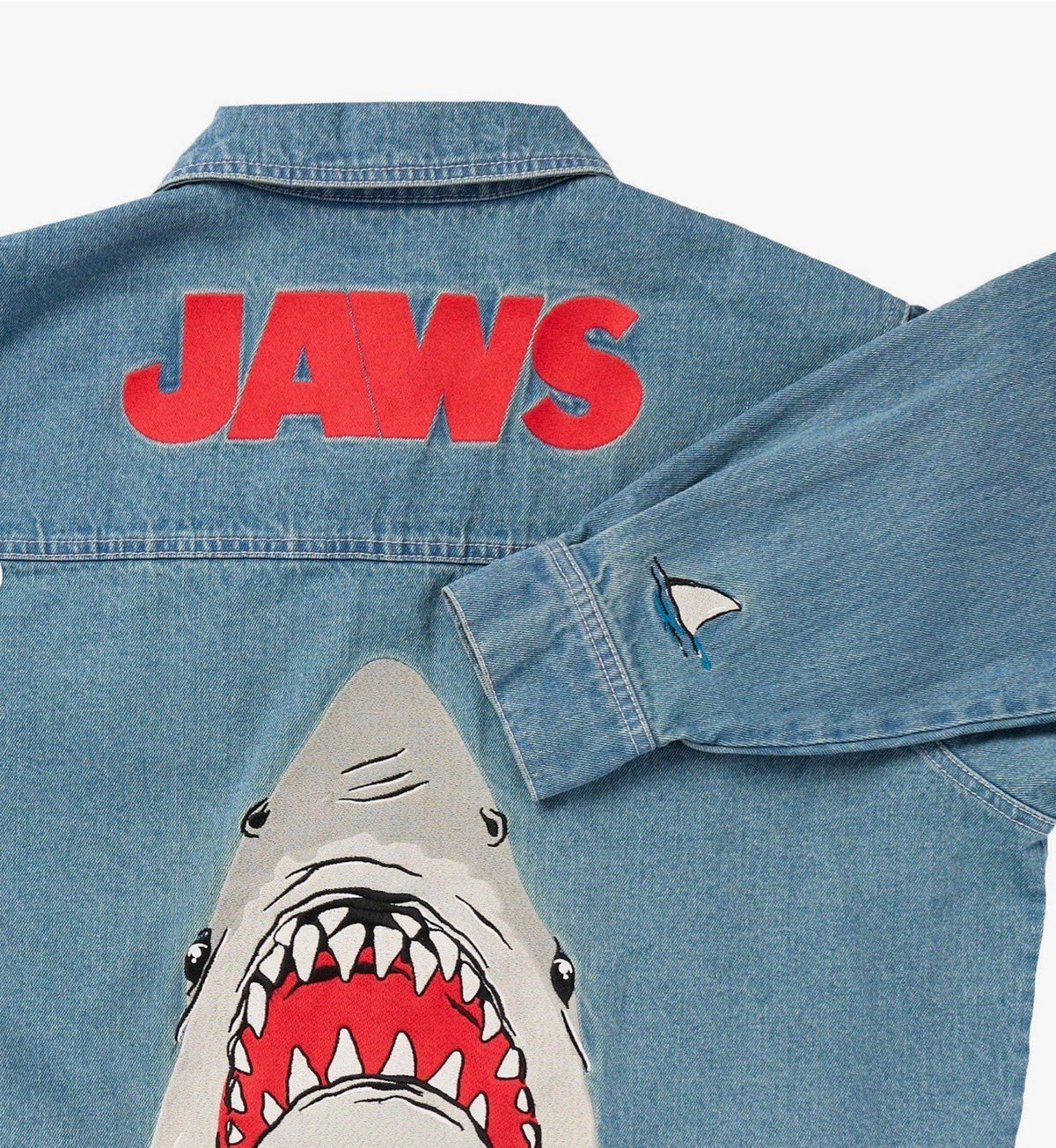 Cakeworthy JAWS DENIM JACKET Size Large (UNISEX FIT)