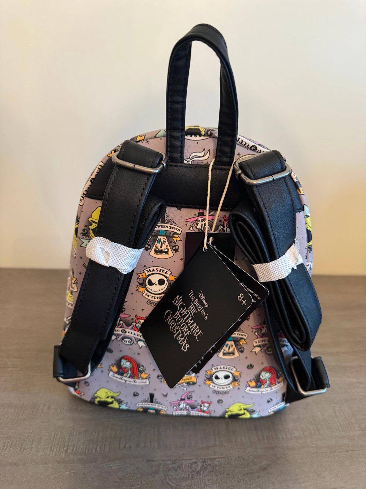 Loungefly The Nightmare Before Christmas Tattoo Art Mini Backpack