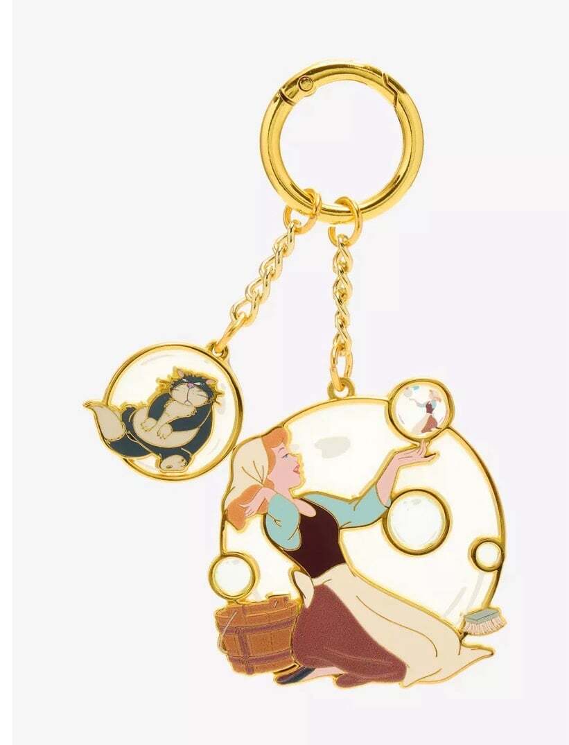 Disney Cinderella Bubble Multi-Charm Keychain