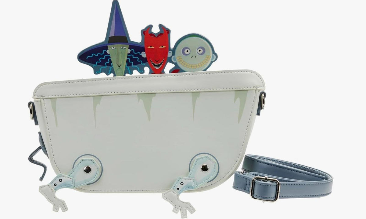 LOUNGEFLY DISNEY NBC LOCK SHOCK BARREL BATH CROSS BODY BAG
