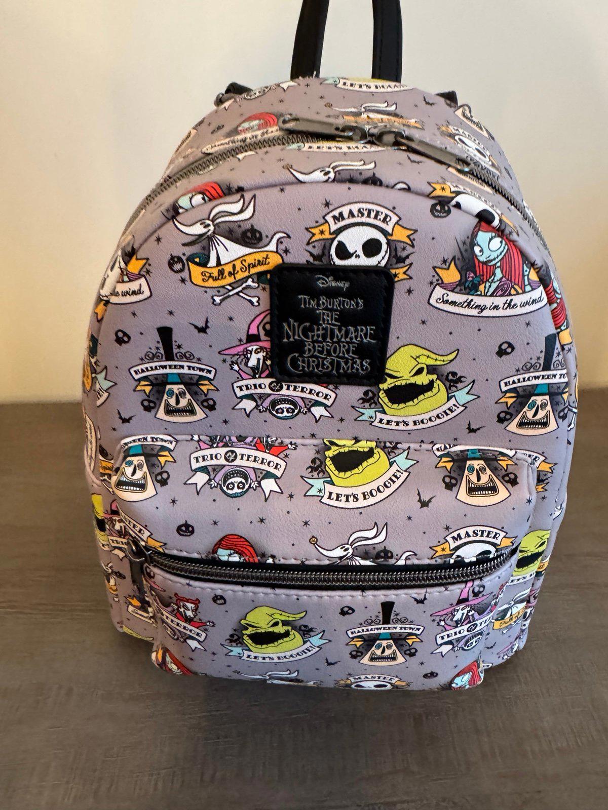 Loungefly The Nightmare Before Christmas Tattoo Art Mini Backpack