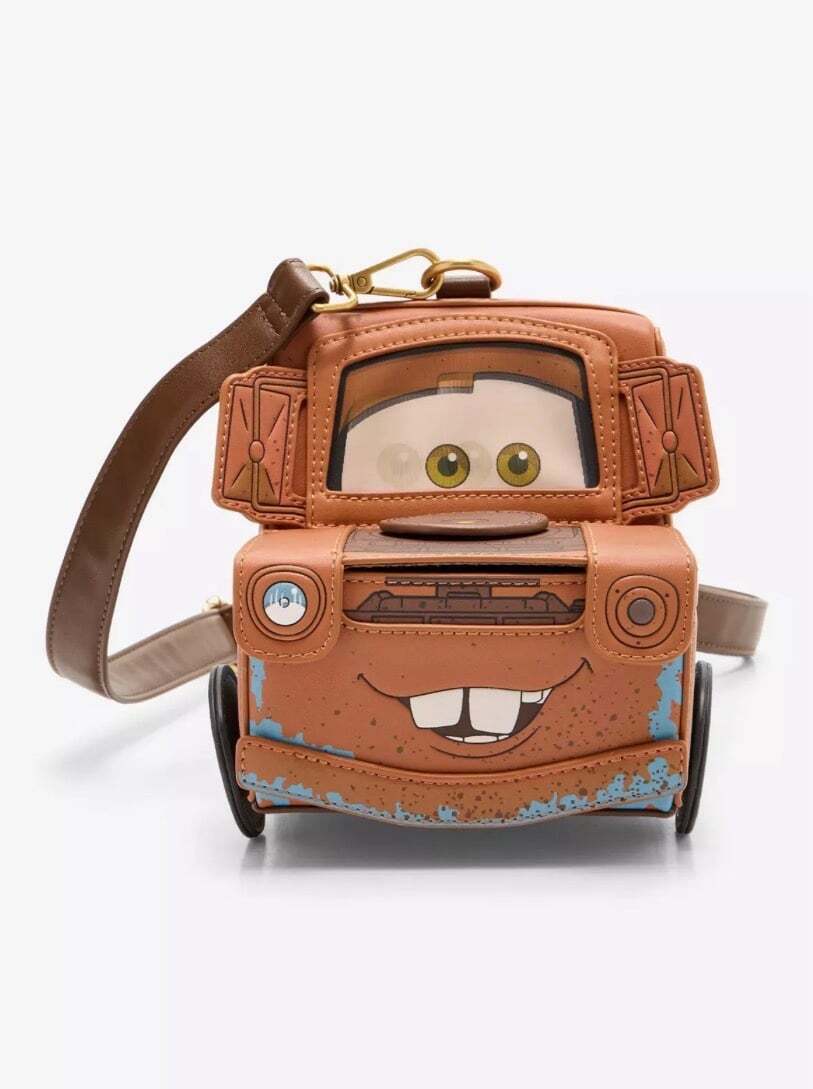 Loungefly Disney Pixar Cars Mater Figural Crossbody Bag