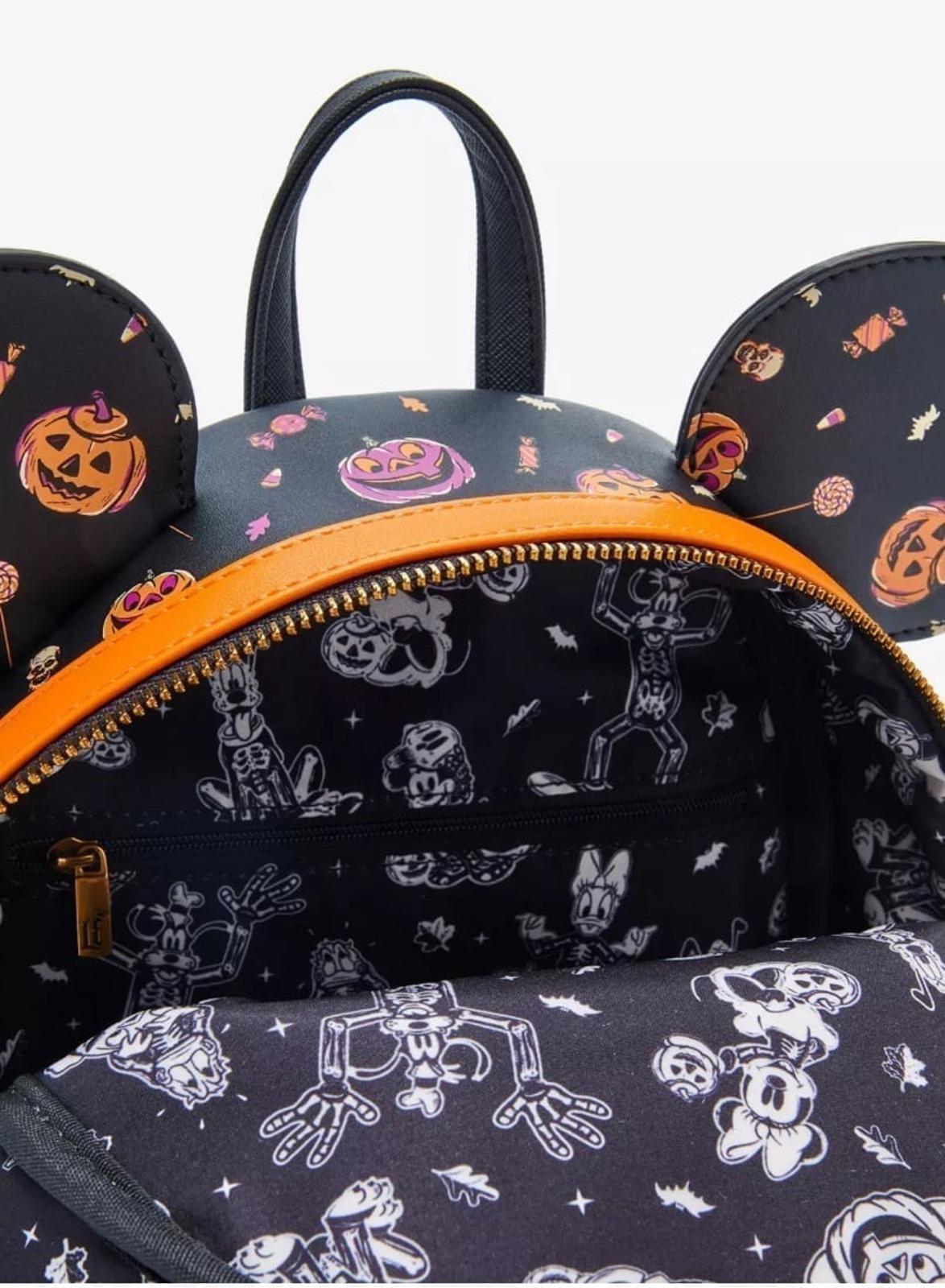 Loungefly Disney Mickey & Minnie Skeleton Glow-in-the-Dark Mini Backpack