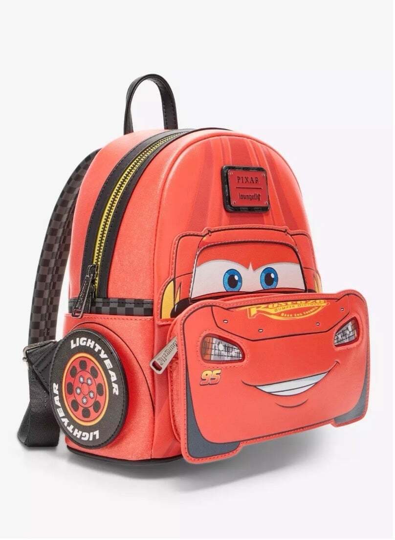 Loungefly Disney Pixar Cars Lightning McQueen Racing Mini Backpack