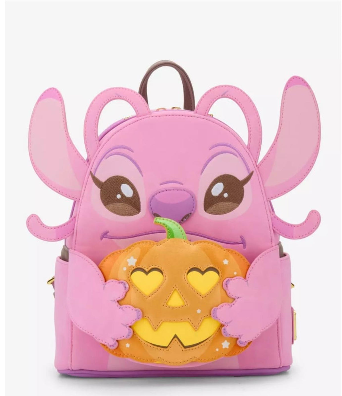 Loungefly Lilo & Stitch Angel Pumpkin GITD Mini Backpack