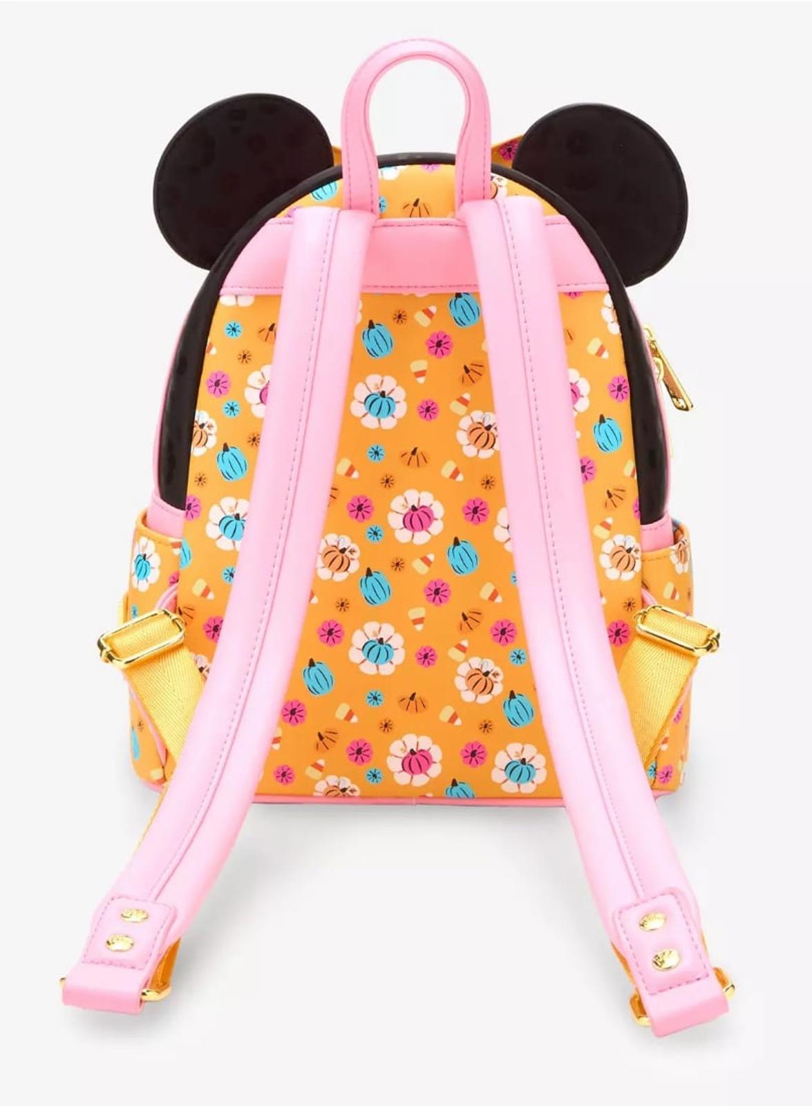 Loungefly Disney Minnie Floral Pumpkin Mini Backpack
