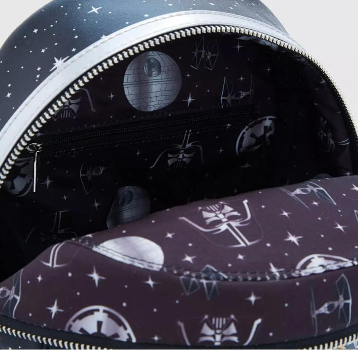 Loungefly SW Darth Vader Helmet Glitter Mini Backpack