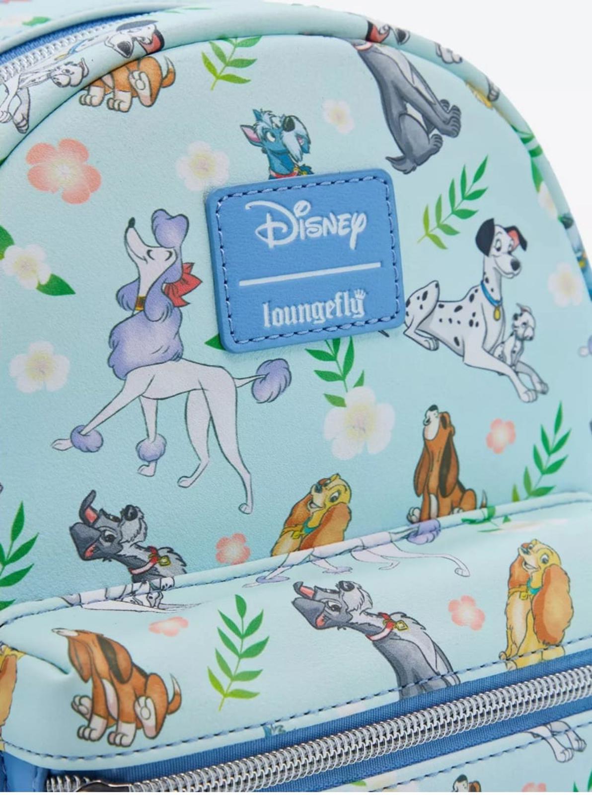Loungefly Disney Dogs Floral Mini Backpack