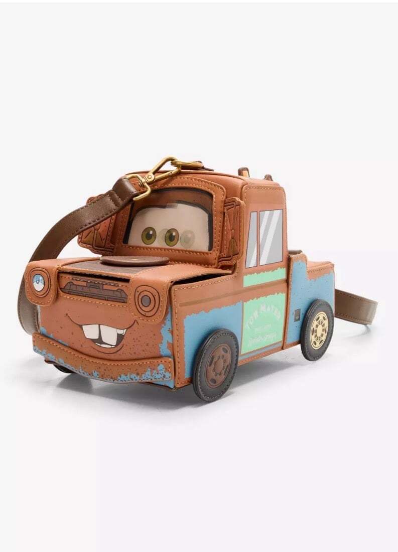 Loungefly Disney Pixar Cars Mater Figural Crossbody Bag