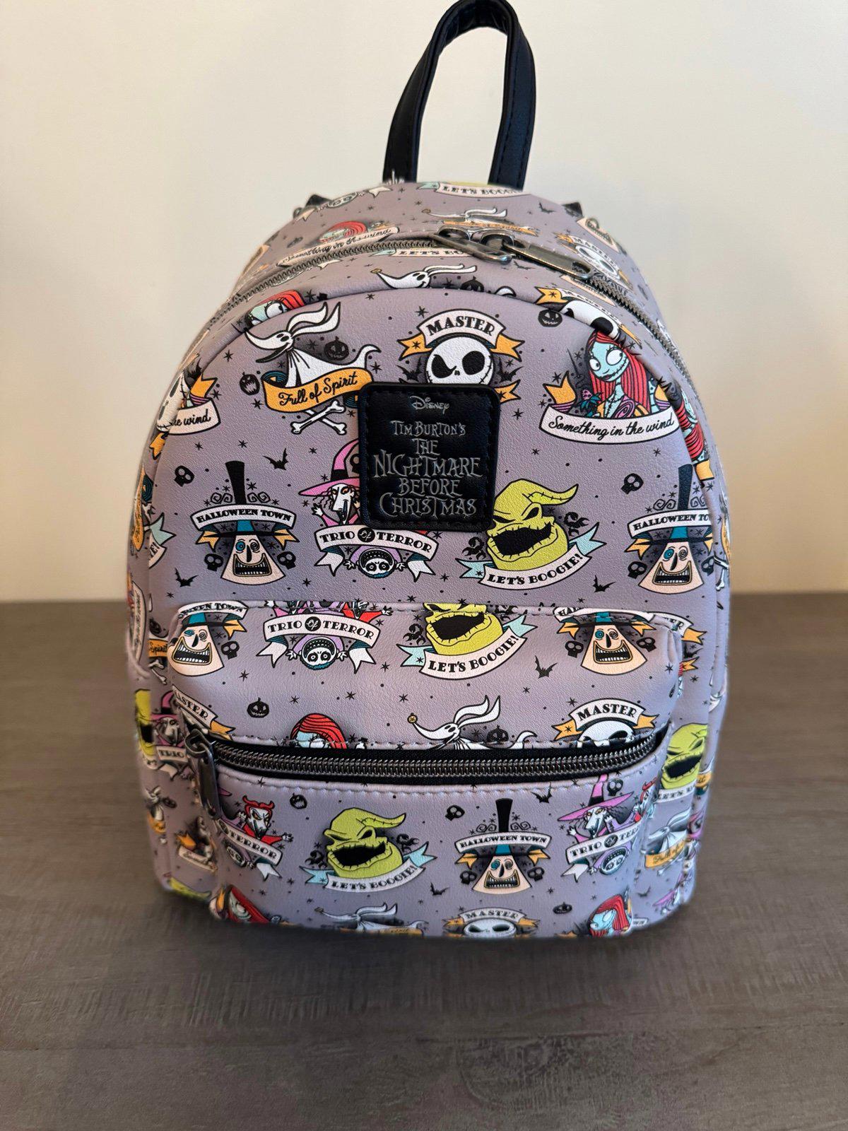 Loungefly The Nightmare Before Christmas Tattoo Art Mini Backpack