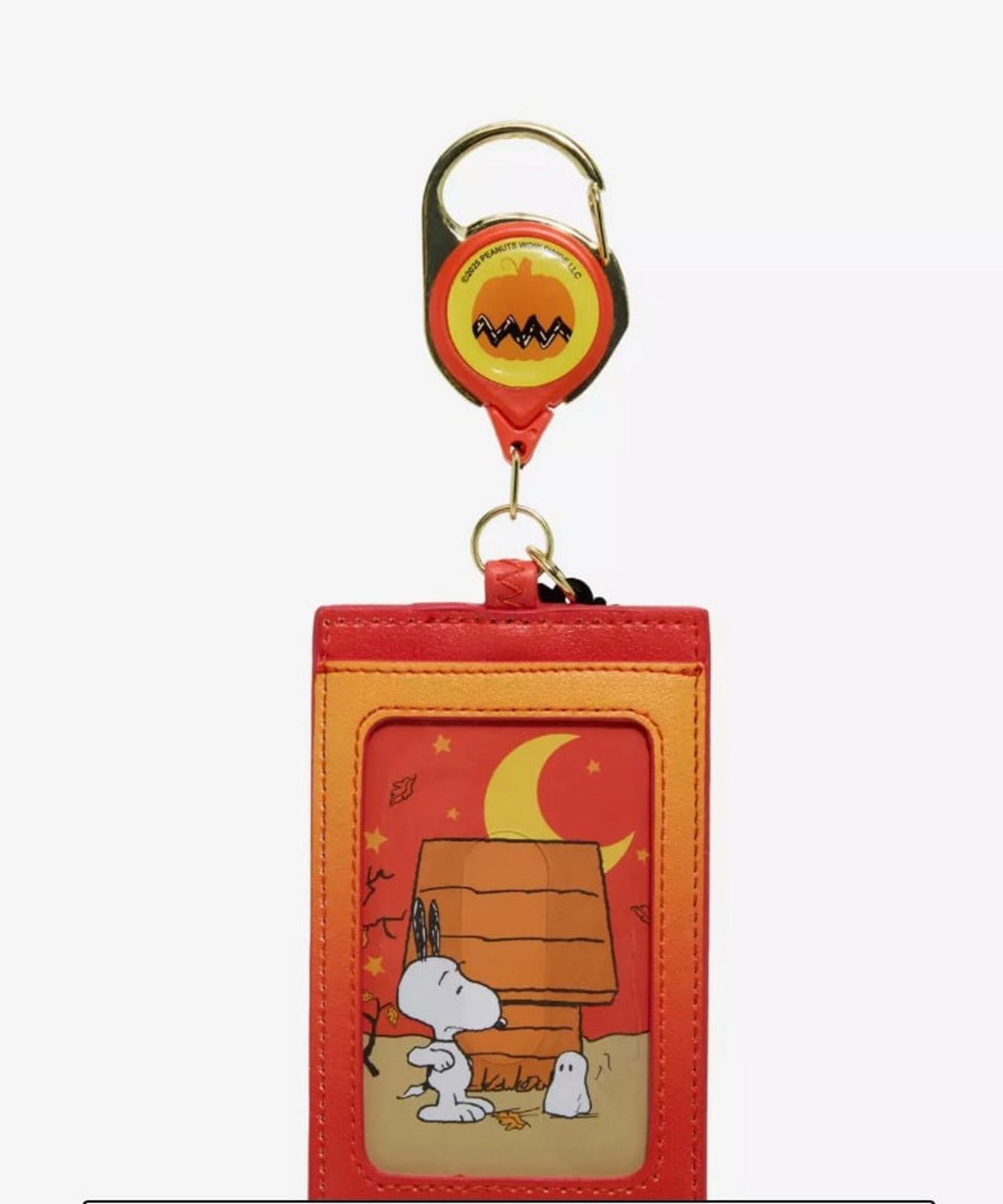 Peanuts Snoopy Pumpkin Patch Retractable Lanyard with Charm