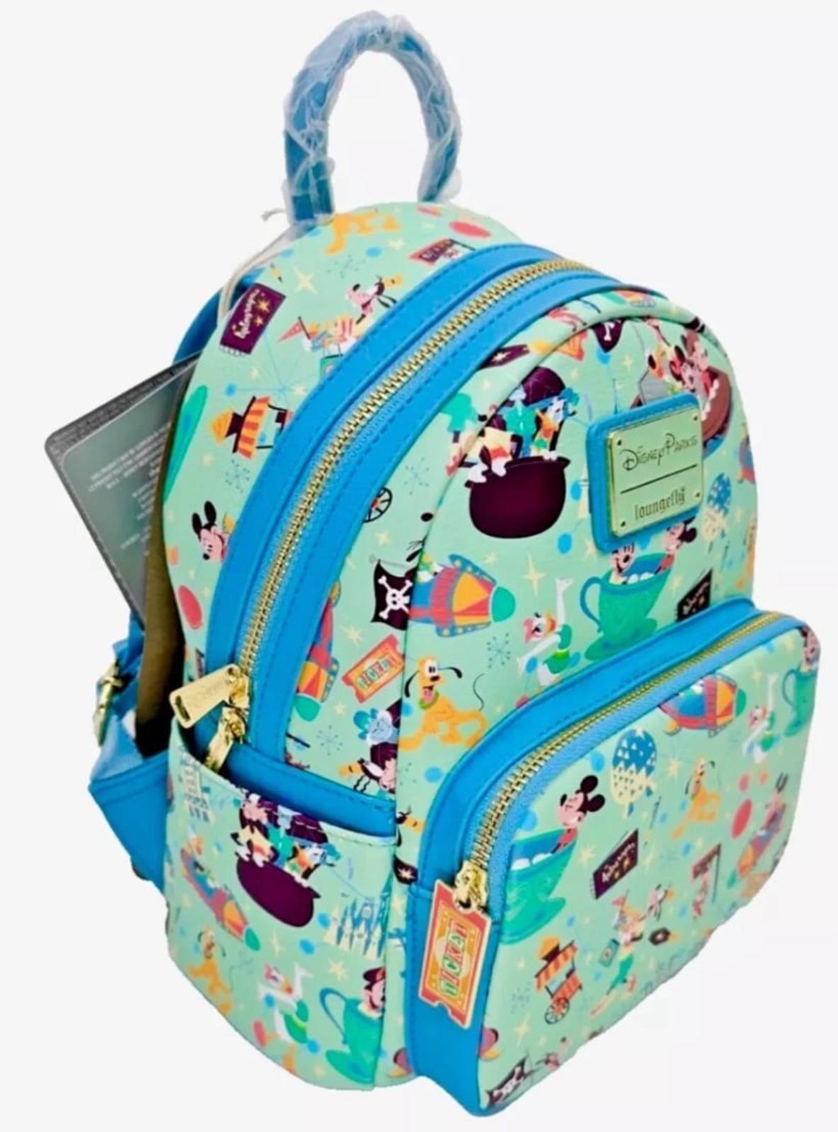 Loungefly Disney Parks Mickey Mouse & Friends PLAY IN THE PARK Backpack/Wallet SET