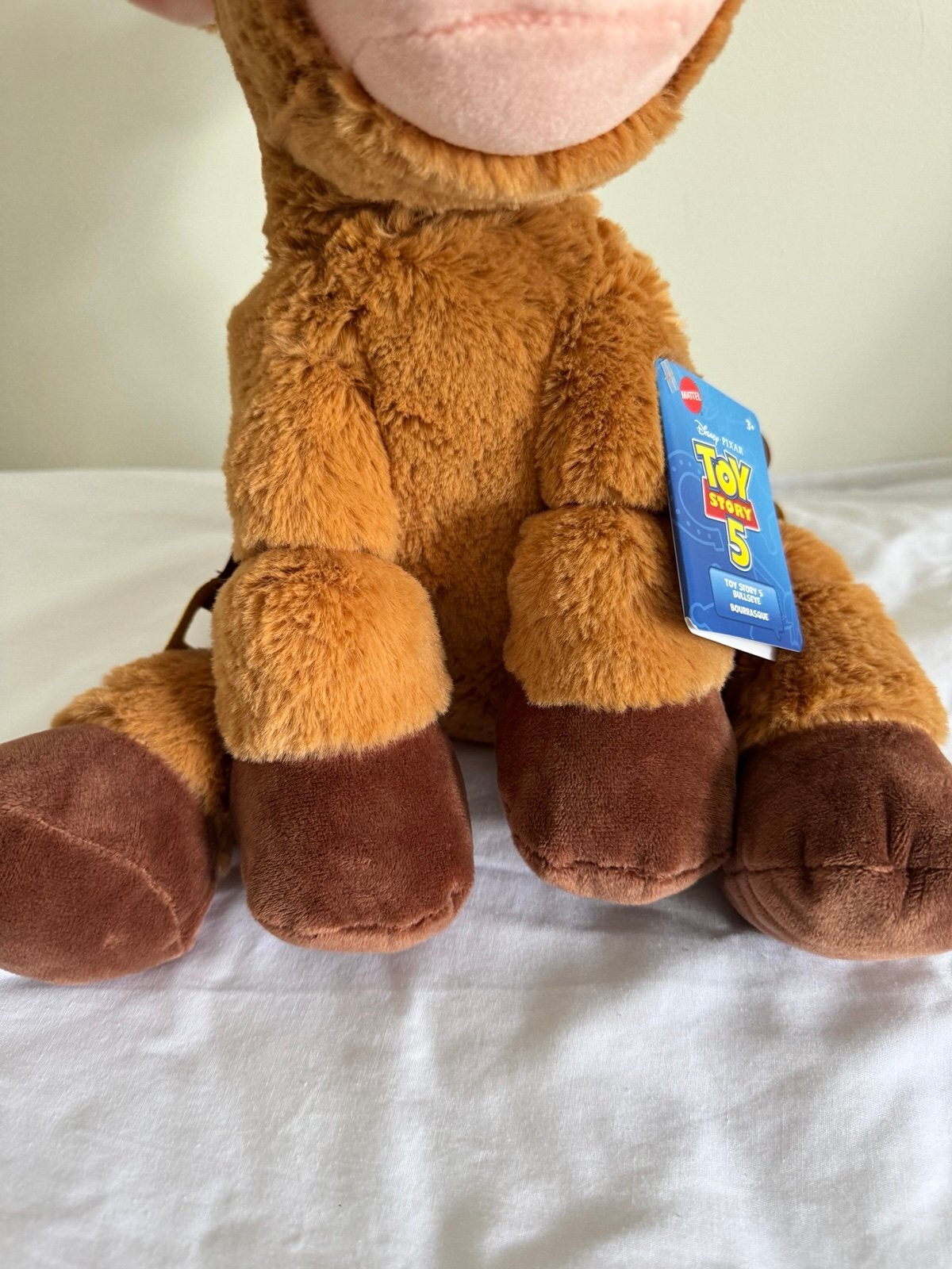 Disney and Pixar Toy Story 5 Bullseye Weighted Plush, Soft Stuffed Animal Toy