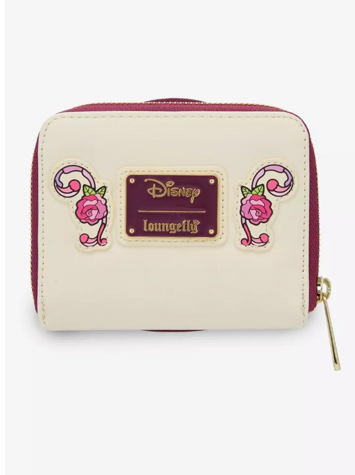 Loungefly Disney Beauty and the Beast Belle Stained Glass Portrait Zip Wallet
