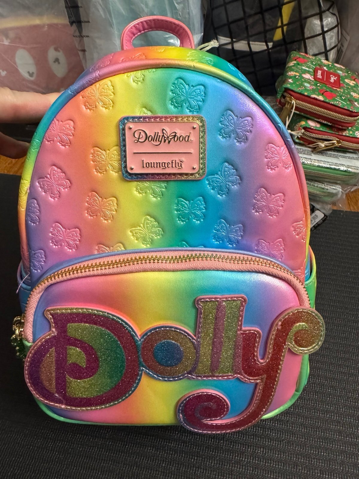 Loungefly Dolly Butterfly Embossed Pastel Mini Backpack