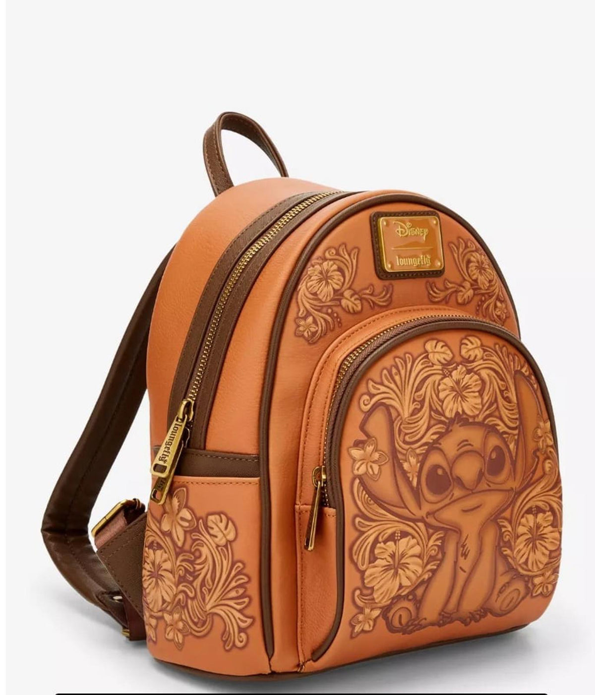 Loungefly Disney Lilo & Stitch Tonal Stitch Carving Mini Backpack