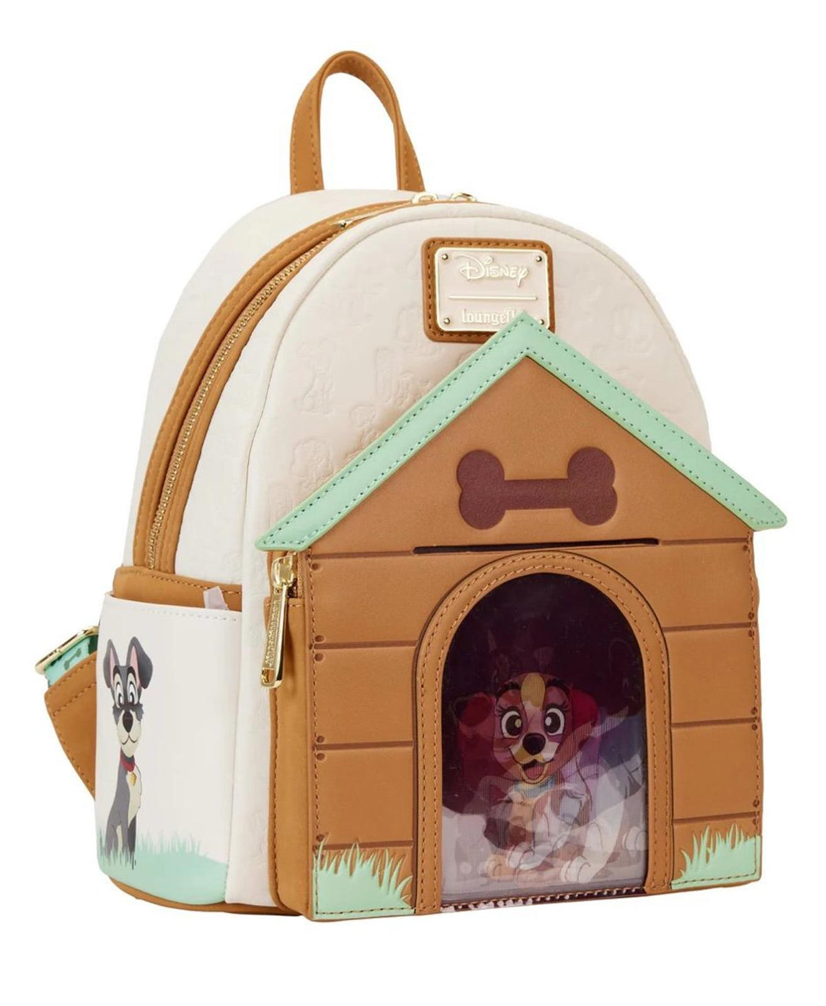Loungefly Disney Heart Disney Dogs Triple Lenticular Mini Backpack