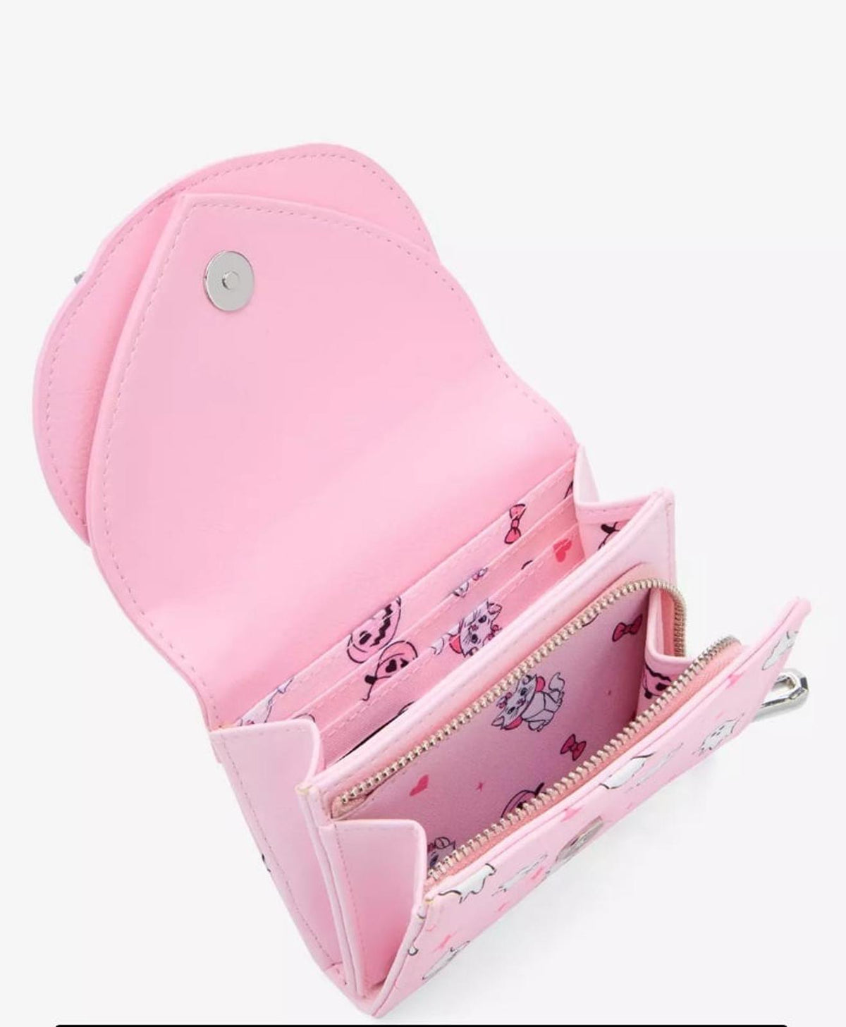 Disney The Aristocats Marie Halloween Pink Zip Wallet
