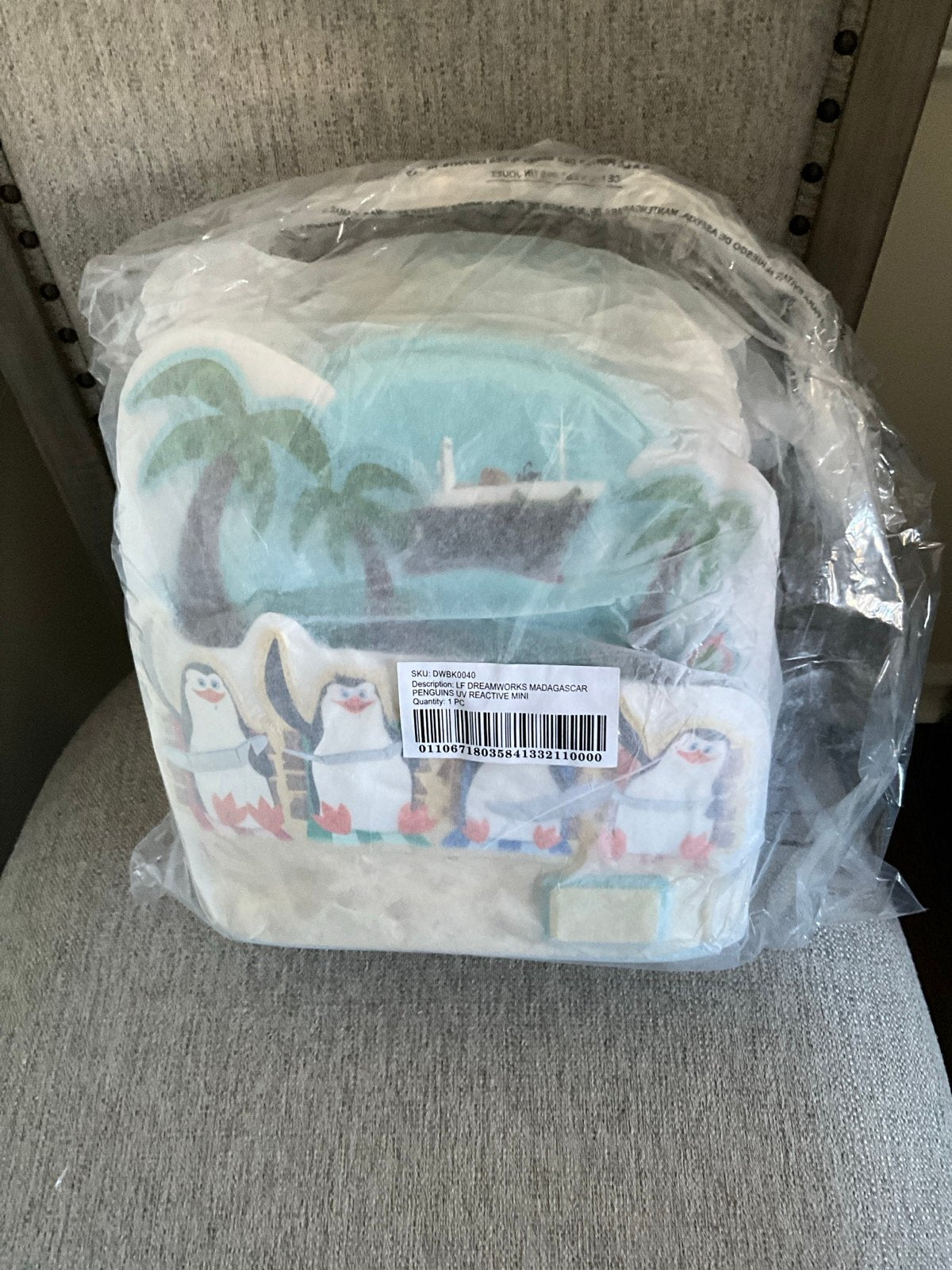 Loungefly Madagascar Penguins Beach Mini Backpack