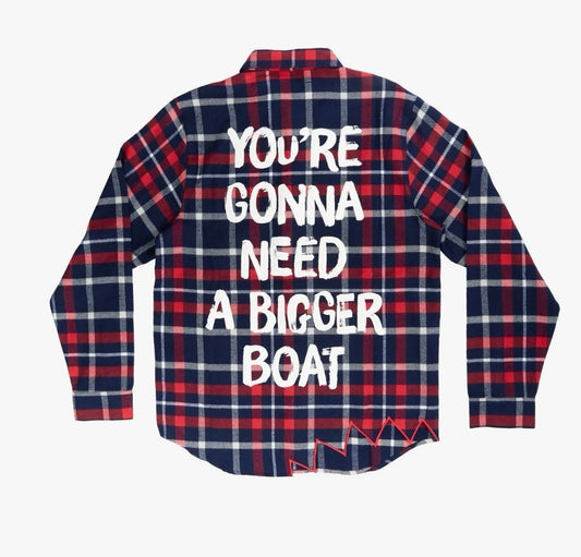 CAKEWORTHY JAWS ANNIVERSARY FLANNEL (UNISEX FIT)