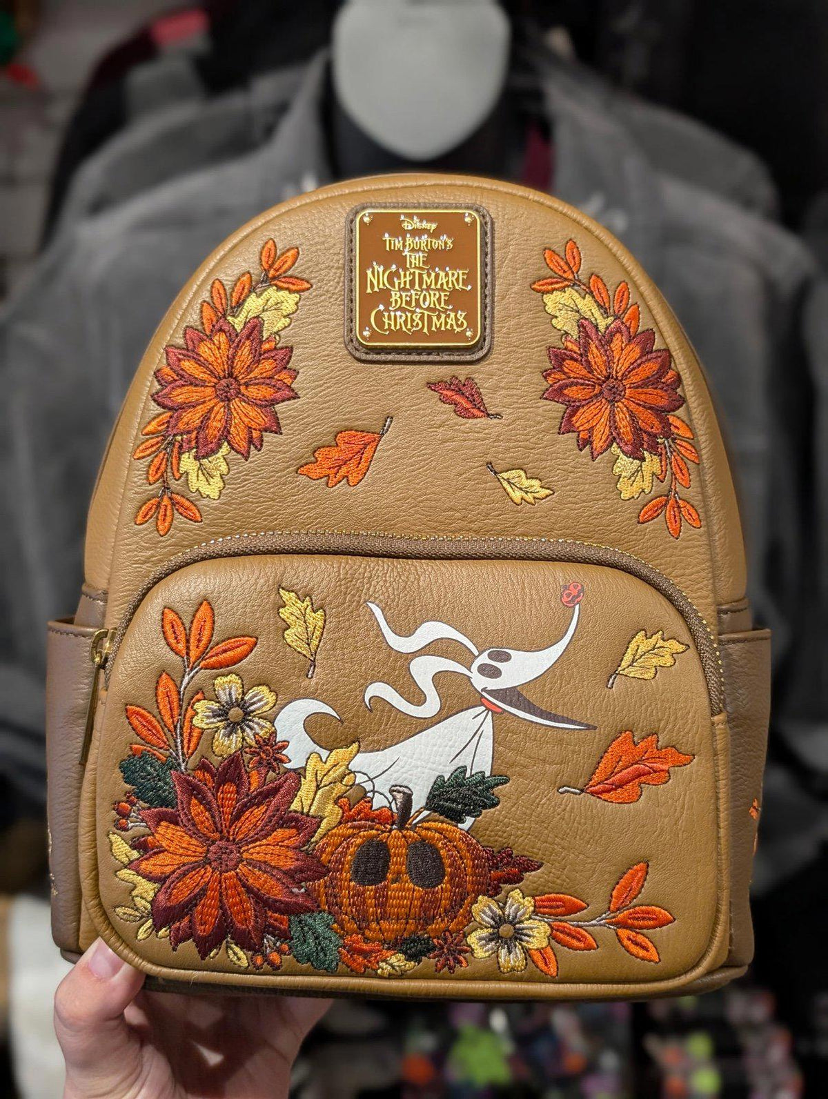 Loungefly Zero Floral Brown/Orange Autumn Mini Backpack