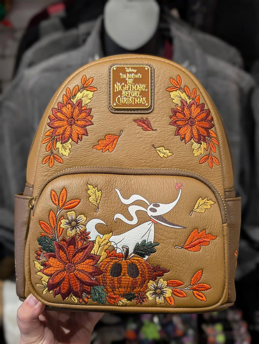Loungefly Zero Floral Brown/Orange Autumn Mini Backpack