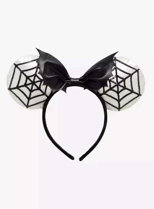 Disney Minnie Mouse Sequins Spiderweb Ears