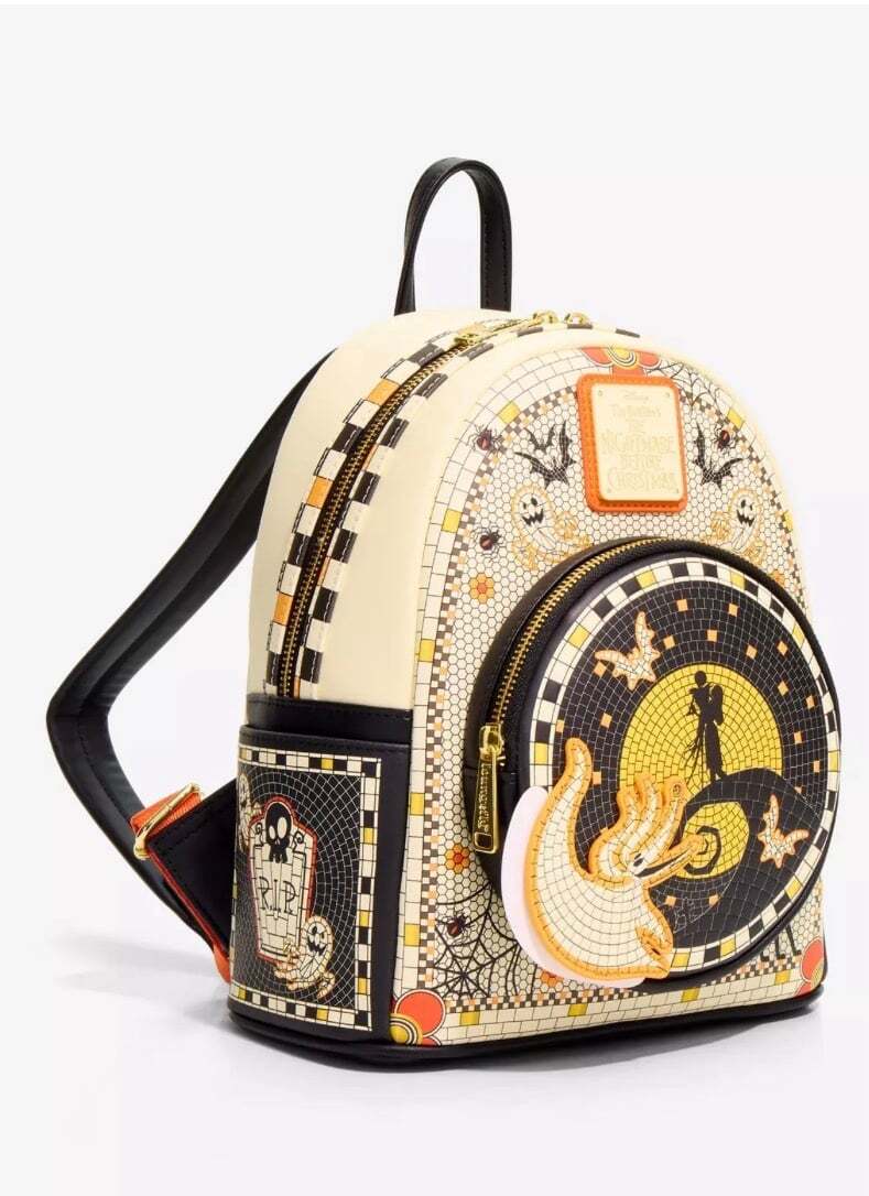 Loungefly Disney The Nightmare Before Christmas Mosaic Mini Backpack