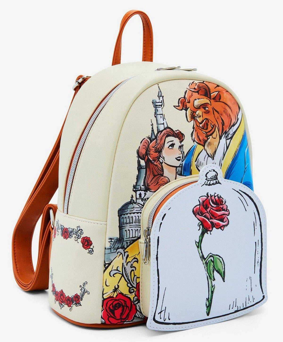 Disney Beauty And The Beast Couple Rose Mini Backpack