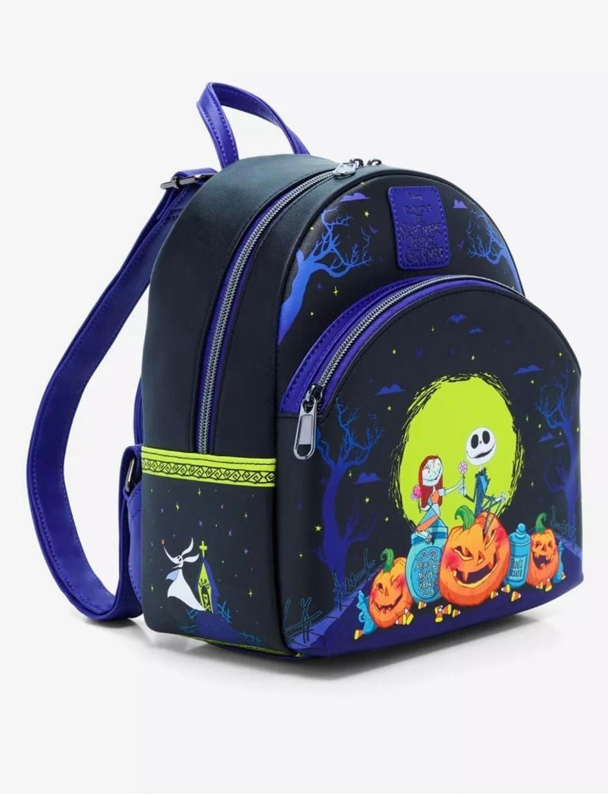 Loungefly The NBC Jack & Sally Pumpkins Mini Backpack & Matching Coin Purse